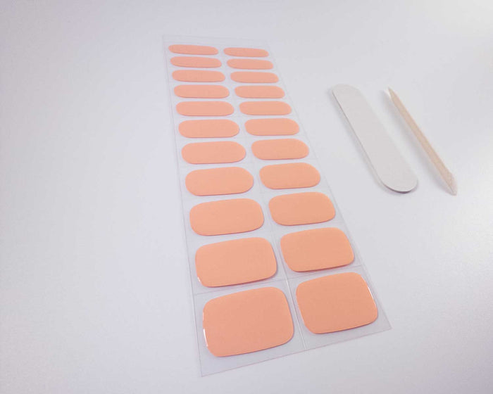 UV-Free Gel Nail Wraps – Cantaloupe
