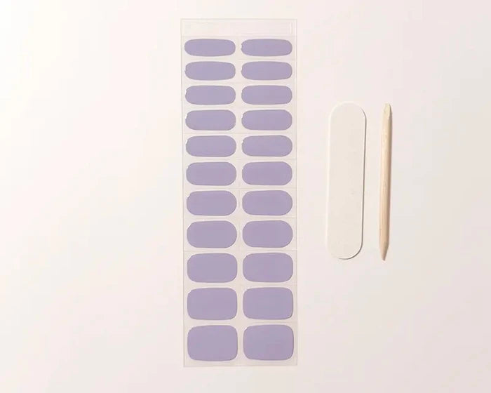 UV-Free Gel Nail Wraps – Purple Fields