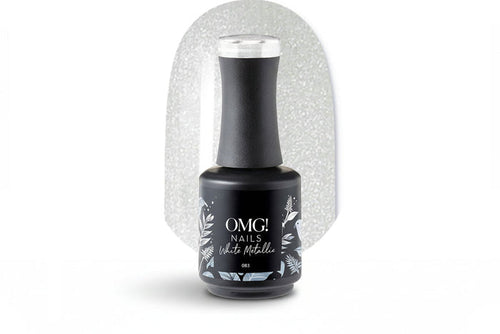 083 White Metallic Gel Polish