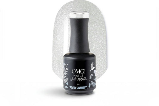 083 White Metallic Gel Polish