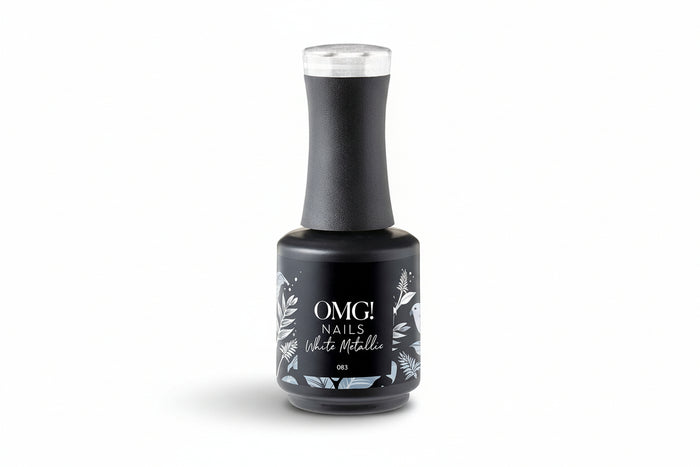 083 White Metallic Gel Polish