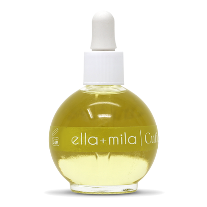 Tsubaki & Argan cuticle oil round dropper bottle, front view