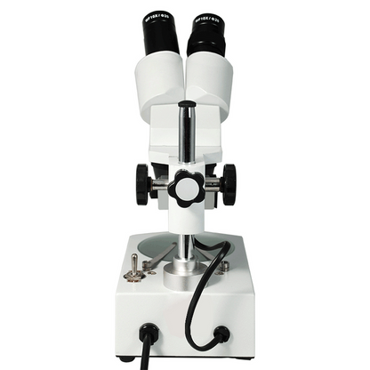 10X & 30X Widefield Student Binocular Stereo Microscope Top & Bottom Light