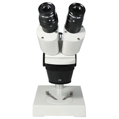 10X/20X Widefield Stereo Microscope, Binocular, Post Stand (Height 155mm) Fixed Head