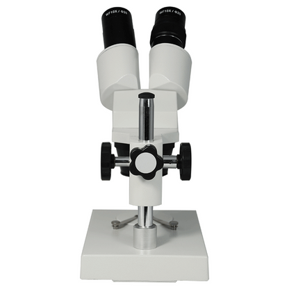 10X/20X Widefield Stereo Microscope, Binocular, Post Stand (Height 155mm) Fixed Head