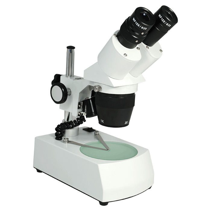 10X/30X WF LED Widefield Forward Stereo Microscope Top & Bottom Light Portable