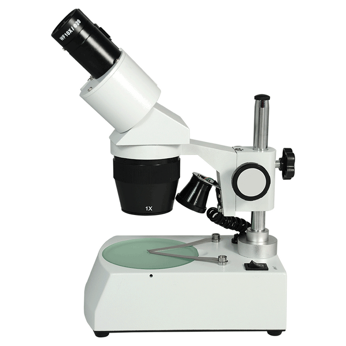 10X/30X WF LED Widefield Forward Stereo Microscope Top & Bottom Light Portable