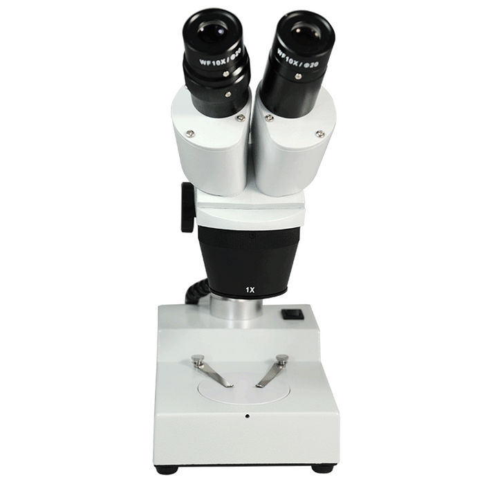 10X/30X Widefield Stereo Microscope, Binocular, Post Stand, LED Top Light (Fixed Head)