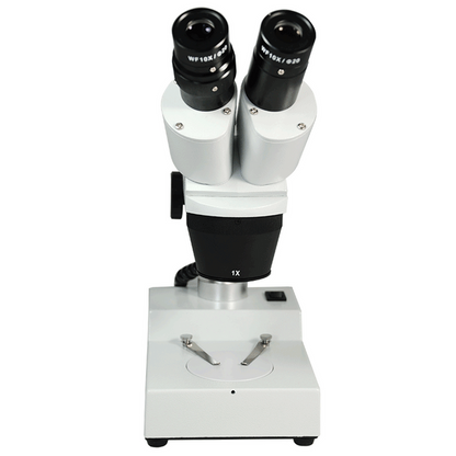 10X/30X Widefield Stereo Microscope, Binocular, Post Stand, LED Top Light (Fixed Head)