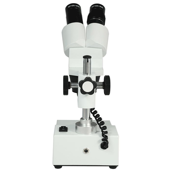 10X/30X Widefield Stereo Microscope, Binocular, Post Stand, LED Top Light (Fixed Head)