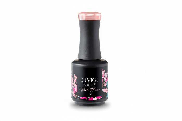 119 Pink Flowers Gel Polish