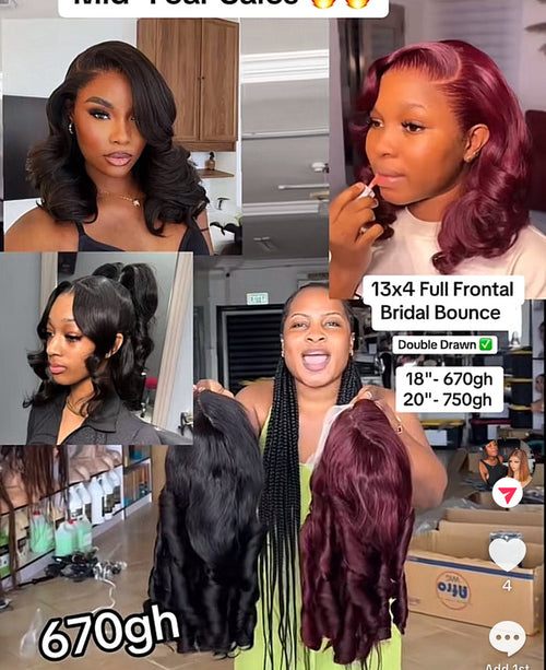 13x4 Full Frontal Bridal Bounce (Black)