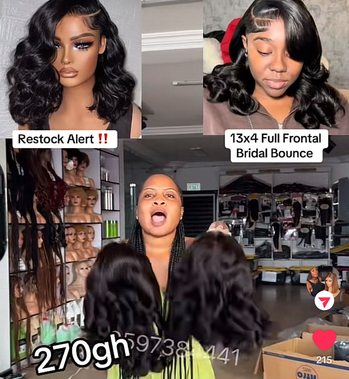 13x4 Full Frontal Bridal Bounce