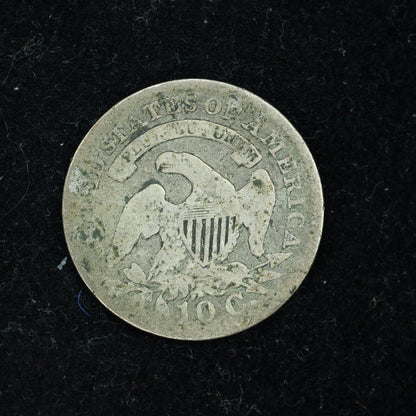 1827 Dime 10c Capped Bust Pointed 1 in 10C