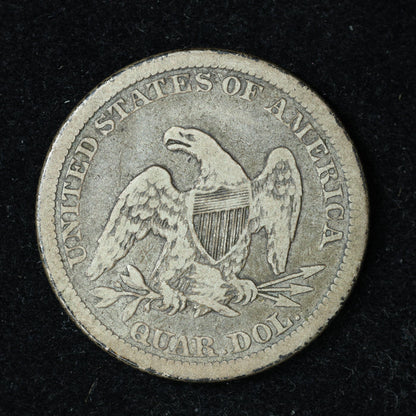 1861 Seated Liberty Silver Quarter Philadelphia