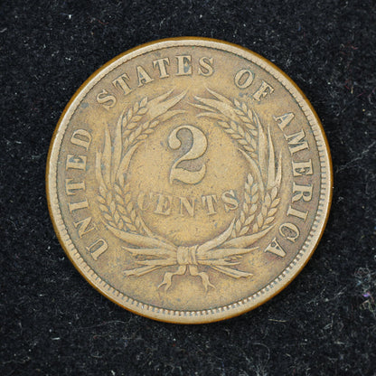 1869 2c Two Cent Piece United States