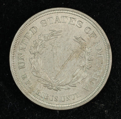 1883 V Nickel Without CENTS Five Cent Coin 5c Liberty