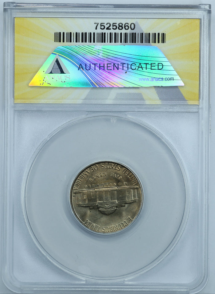 1950 D (Denver) 5c Jefferson Nickel - ANACS MS66 5.5 Steps