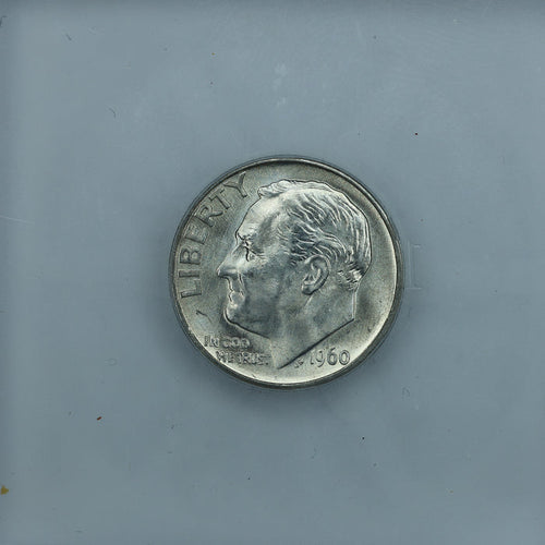 1960 D (Denver) Roosevelt Dime 10c - ICG Brilliant Uncirculated BU