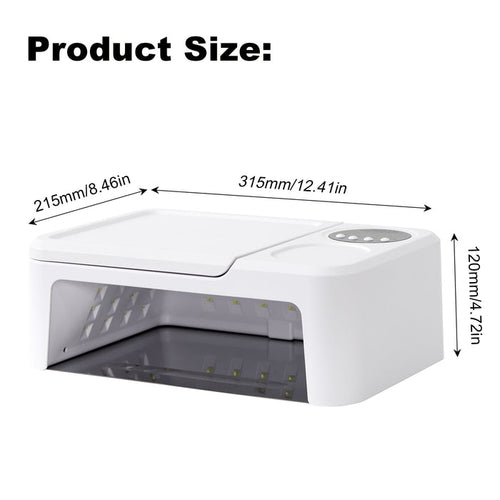 2 in 1 led nail lamp with hand rest combination