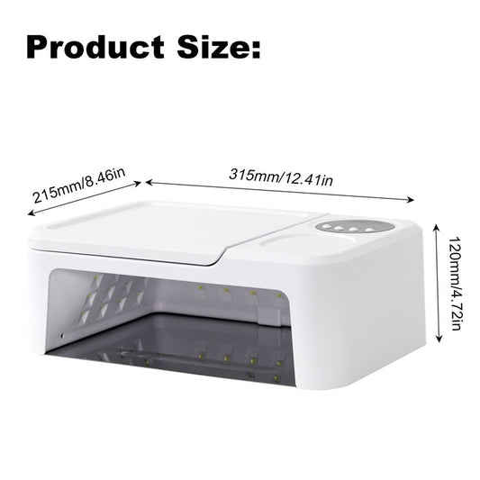 2 in 1 led nail lamp with hand rest combination