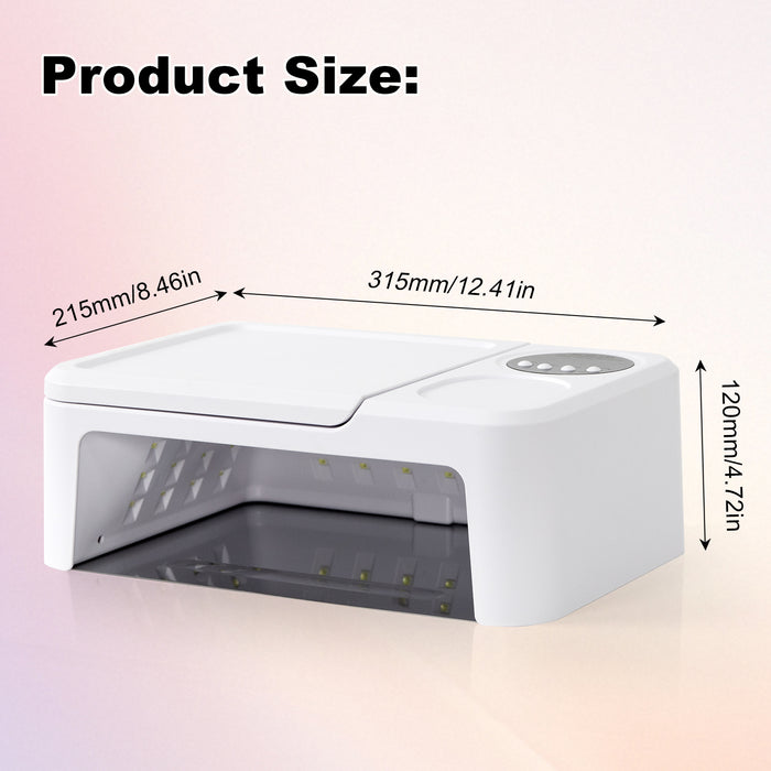 2 in 1 led nail lamp with hand rest combination