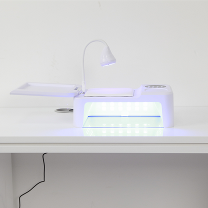 2 in 1 led nail lamp with hand rest combination