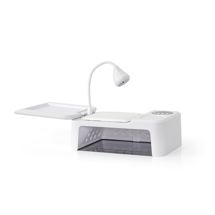 2 in 1 led nail lamp with hand rest combination
