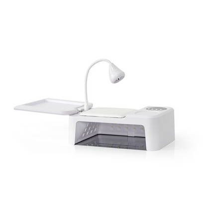 2 in 1 led nail lamp with hand rest combination