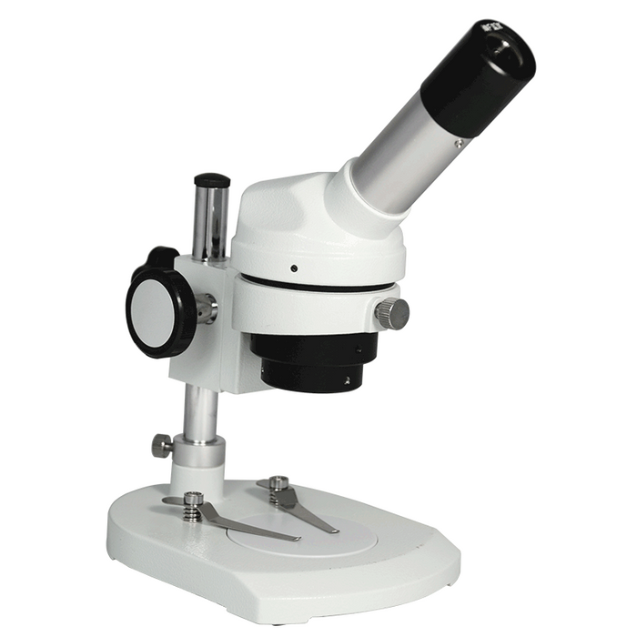 20X Widefield Stereo Microscope, Monocular, Post Stand, FOV 7.5mm for Dissecting