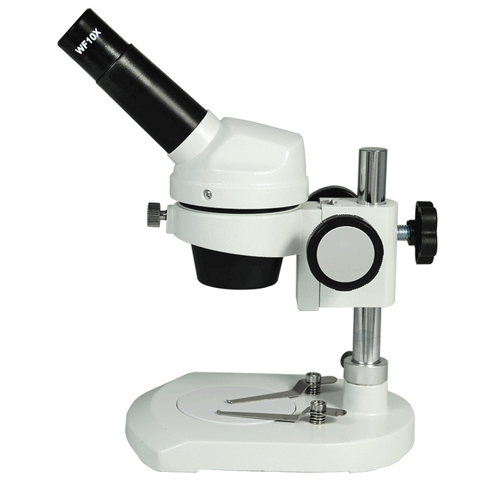20X Widefield Stereo Microscope, Monocular, Post Stand, FOV 9mm for Dissecting