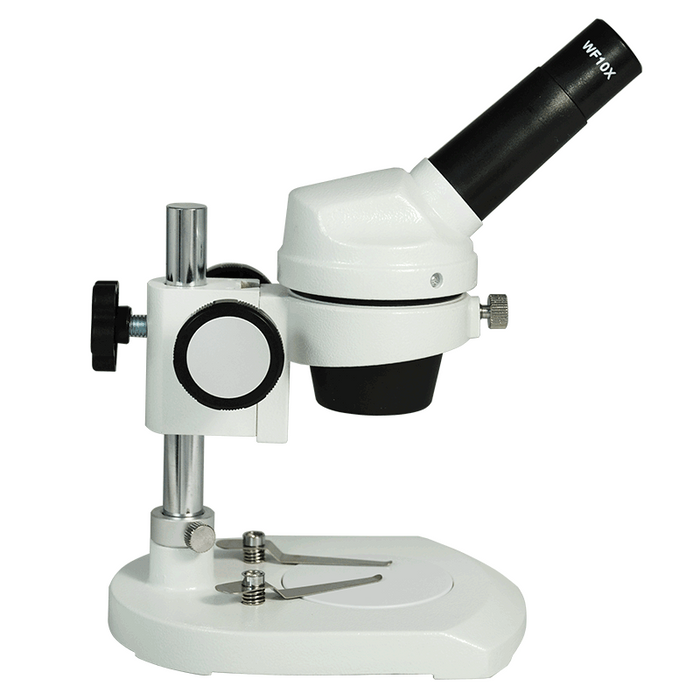 20X Widefield Stereo Microscope, Monocular, Post Stand, FOV 9mm for Dissecting