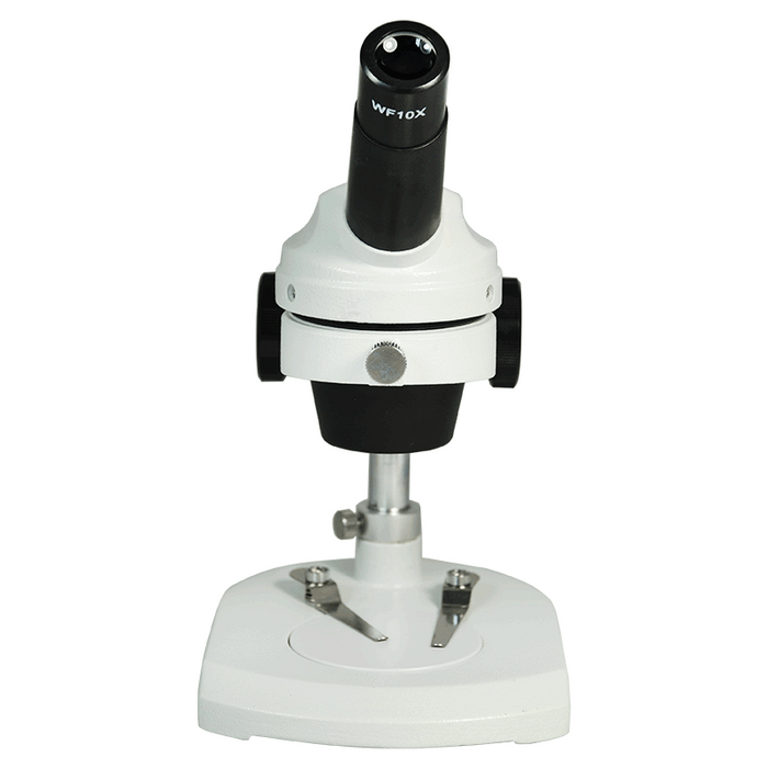 20X Widefield Stereo Microscope, Monocular, Post Stand, FOV 9mm for Dissecting