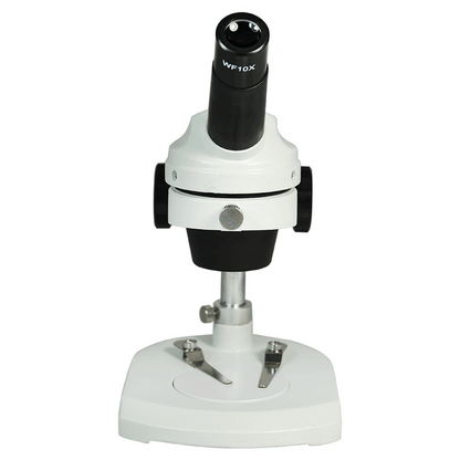 20X Widefield Stereo Microscope, Monocular, Post Stand, FOV 9mm for Dissecting