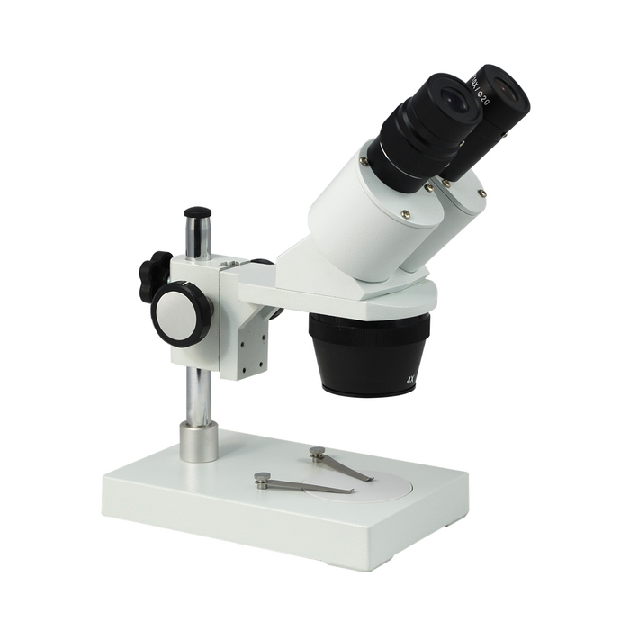 20X/40X Widefield Stereo Microscope, Binocular, Post Stand (Height 140mm) Fixed Head