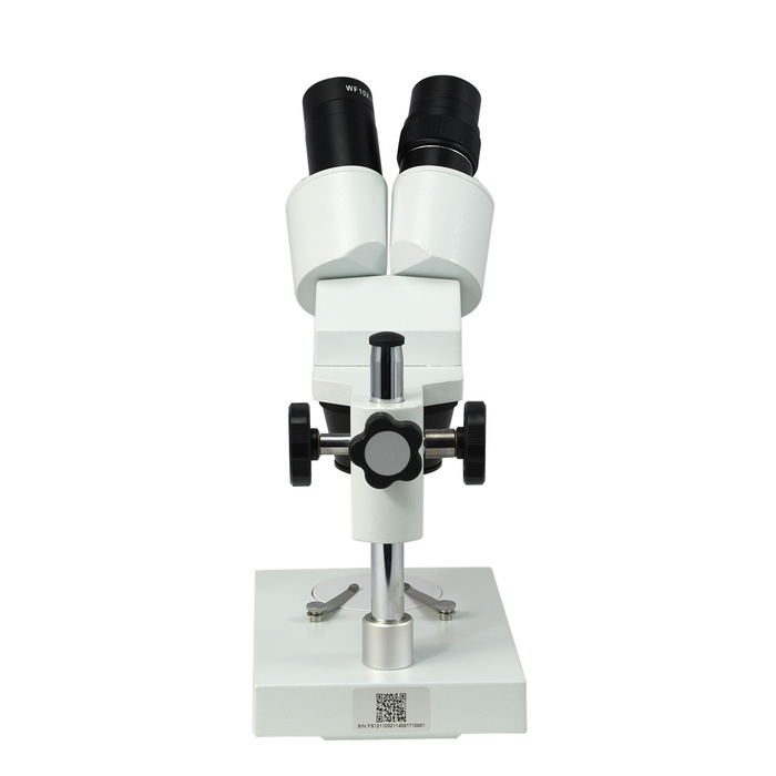 20X/40X Widefield Stereo Microscope, Binocular, Post Stand (Height 140mm) Fixed Head