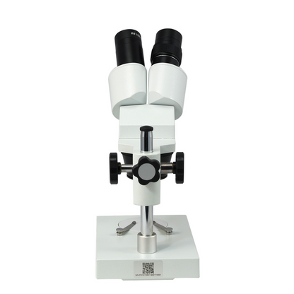 20X/40X Widefield Stereo Microscope, Binocular, Post Stand (Height 140mm) Fixed Head