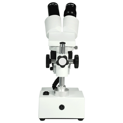 20X/40X Widefield Stereo Microscope, Binocular, Post Stand, LED Top Light (360° Rotatable Head)