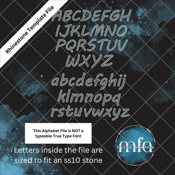 2.5 Inch MV Boli Alphabet Rhinestone Template File - My File Addiction