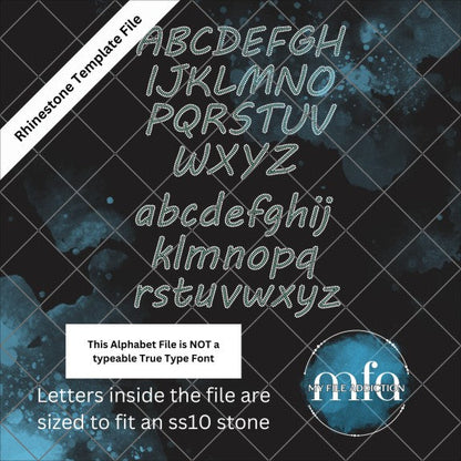 2.5 Inch MV Boli Alphabet Rhinestone Template File - My File Addiction