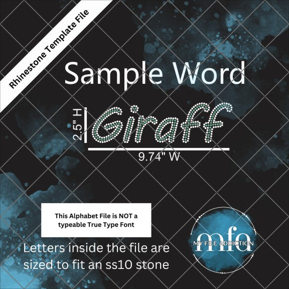 2.5 Inch MV Boli Alphabet Rhinestone Template File - My File Addiction