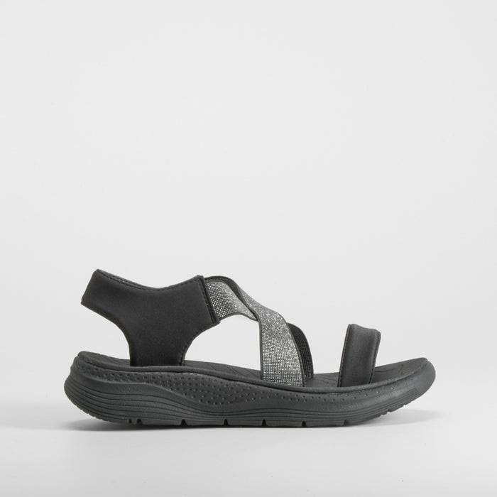 Sandalia deportiva walking negra UTWO