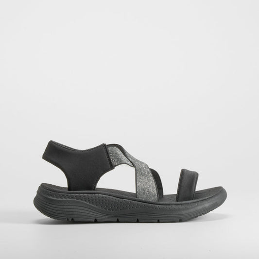 Sandalia deportiva walking negra UTWO