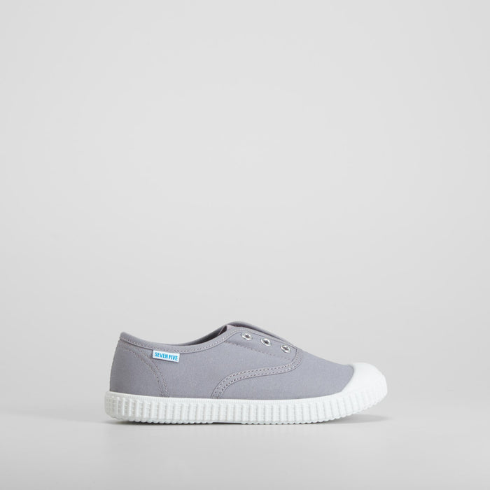 Zapatilla lona puntera gris SEVEN FIVE