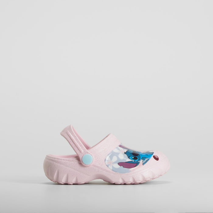 Zueco diseño rosa STITCH