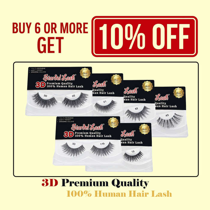 3D Human Primium Human Lashes - #3DP-118