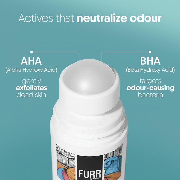 Furr 4% AHA BHA Underarm Roll-On - Aqua (Pack of 2)
