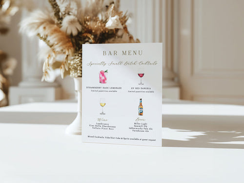 4 Cocktail Bar Sign
