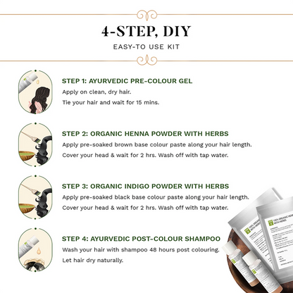 4-Step Natural Hair Colour Kit