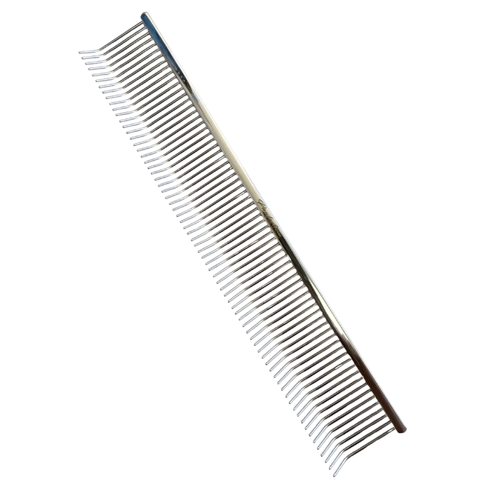 8.5" Silver Bent Tip Comb